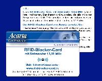 RFID-Blocker-Card mit Störsender, Acarta Layout